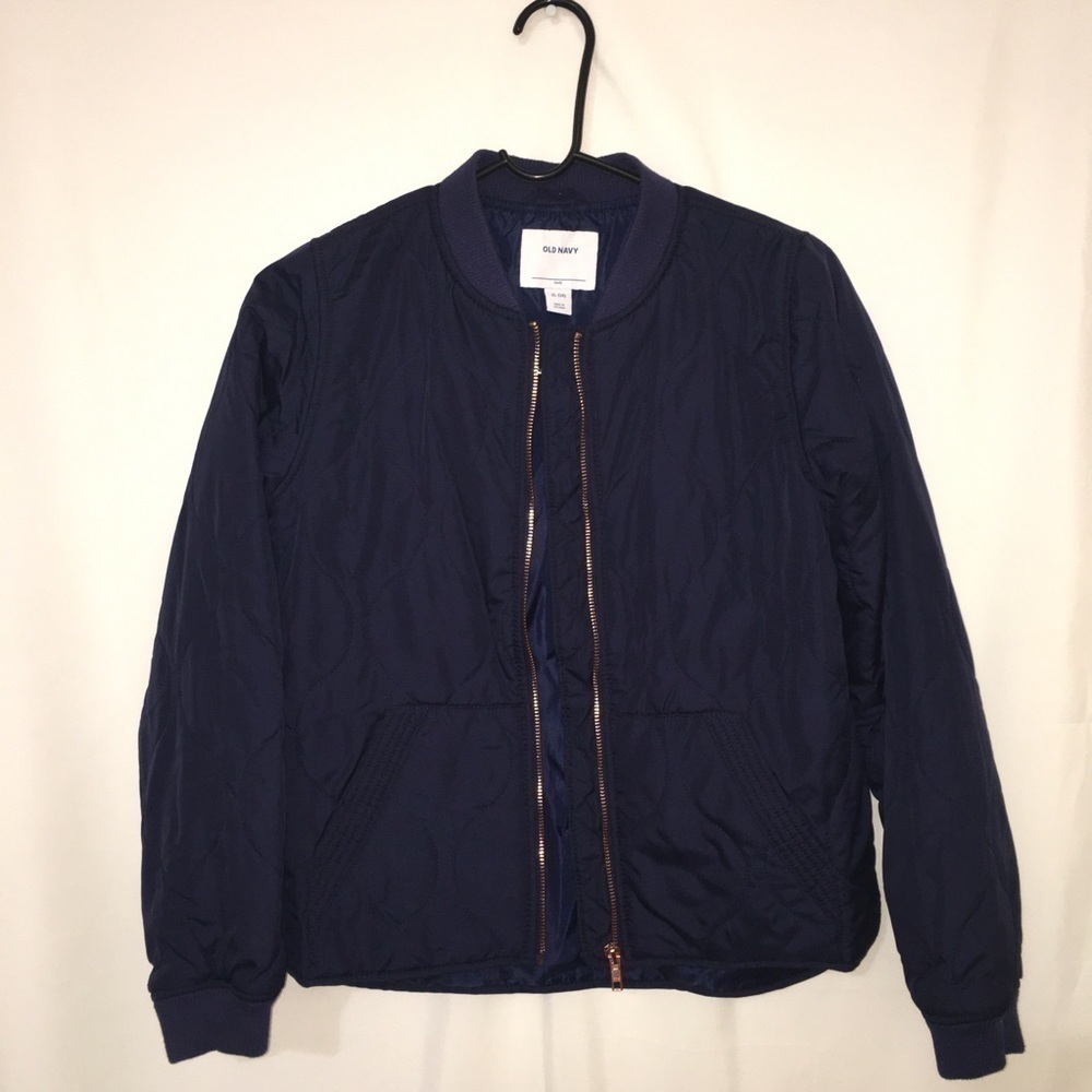 3/$35❤️Old navy girls zip up longsleeve jacket size 14